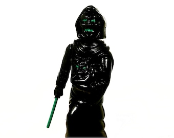 1-Off - Hag w/Cat and Saber- Bootleg Action Figure #1 of 1 - Surgical Green & Black