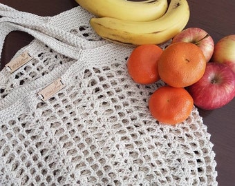 Handmade Crochet Market Tote | Crochet Market Bag | Crochet Bag | Crochet Beach Tote | Plastic Free Bag