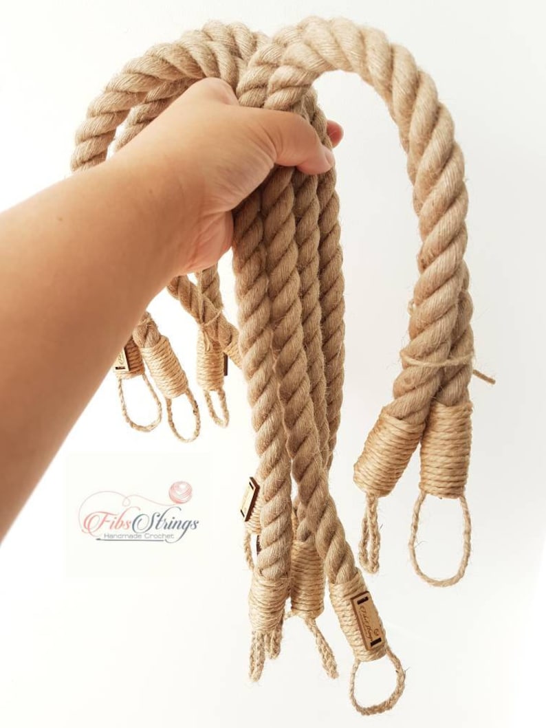 Handmade Jute Rope Curtain Tie Backs Single 1 or a Pair Etsy