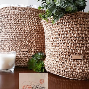 Large Jute Planter Basket | Large Jute Basket | Pot Plant Jute Cover | Plant Cover | Pot Plant