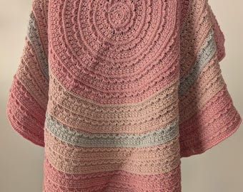 RTS | Handmade Crochet Throw | Baby Afghan | Lap Blanket | Crochet Round Blanket | Crochet Lapghan