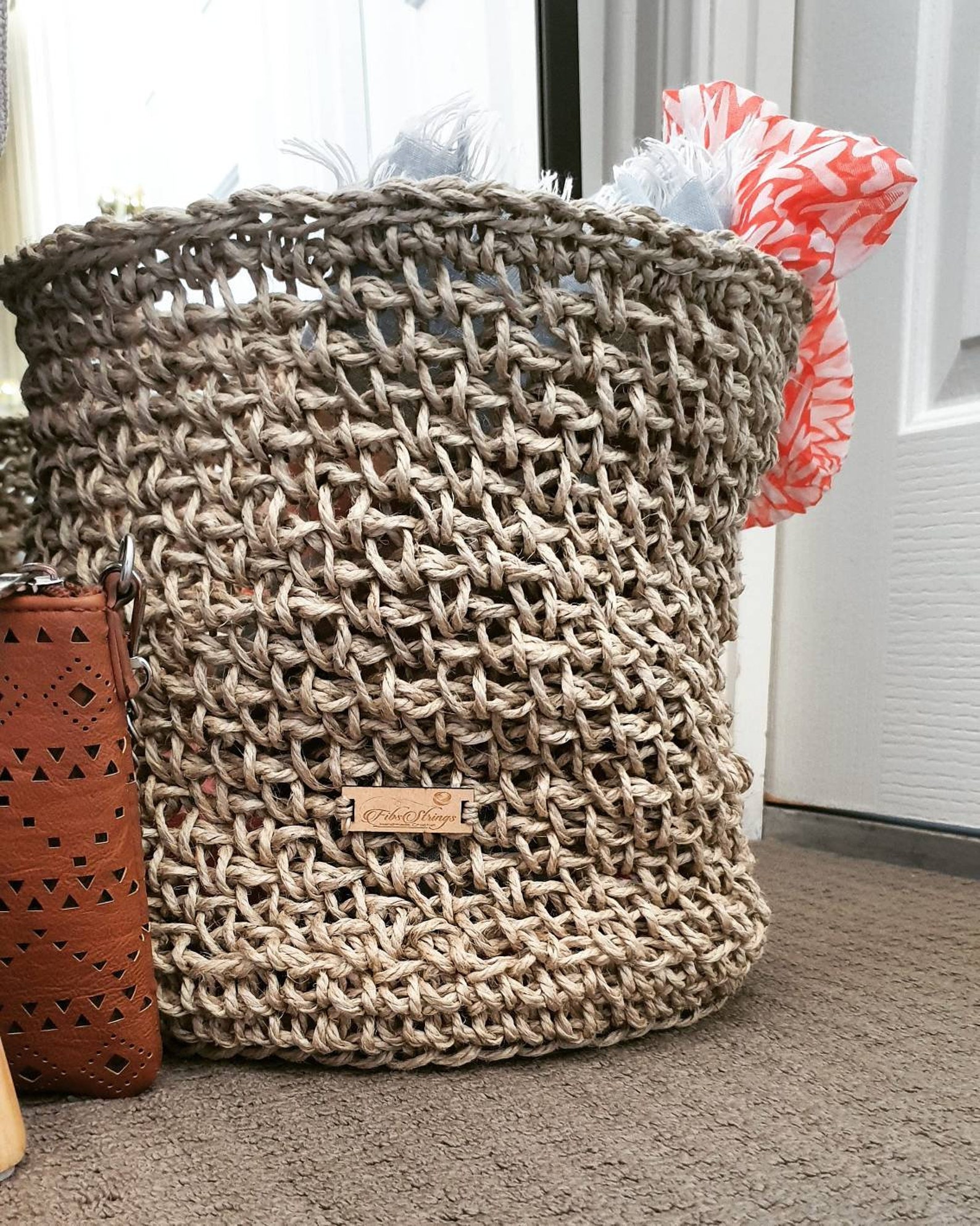 Large Jute Planter Basket Large Jute Basket Pot Plant Jute Etsy