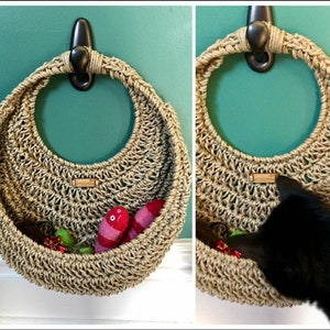 Crochet Jute Wall Hanging Fibs Strings Original Wall Planter Hanging Planter Circular Planter Crochet Planter Wall Basket Large Hanging Basket