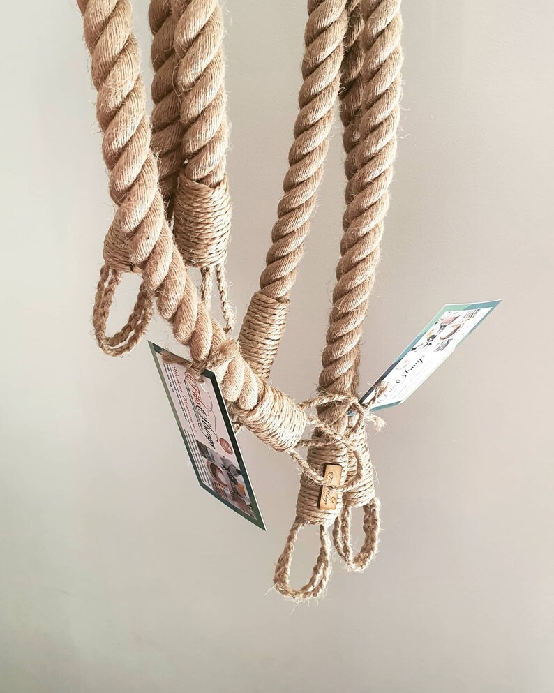 Handmade Jute Rope Curtain Tie Backs Single 1 or a Pair Etsy