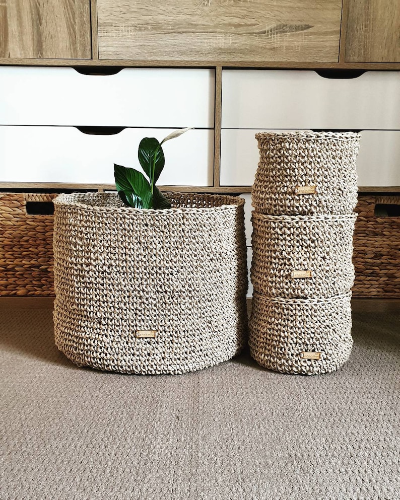 Large Jute Planter Basket Large Jute Basket Pot Plant Jute Etsy