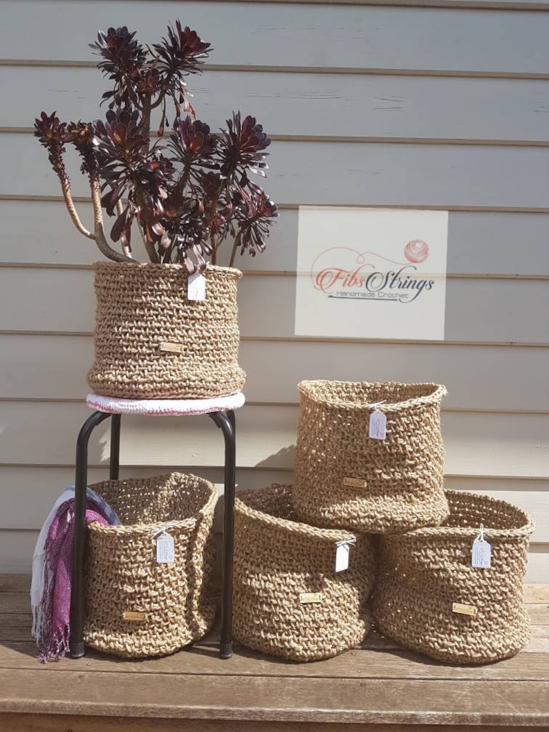 Large Jute Planter Basket Large Jute Basket Pot Plant Jute Etsy