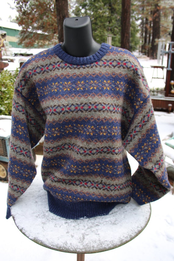 Made in England Eskimo Knitwear Shetland Pure New Wool Sweater | Etsy