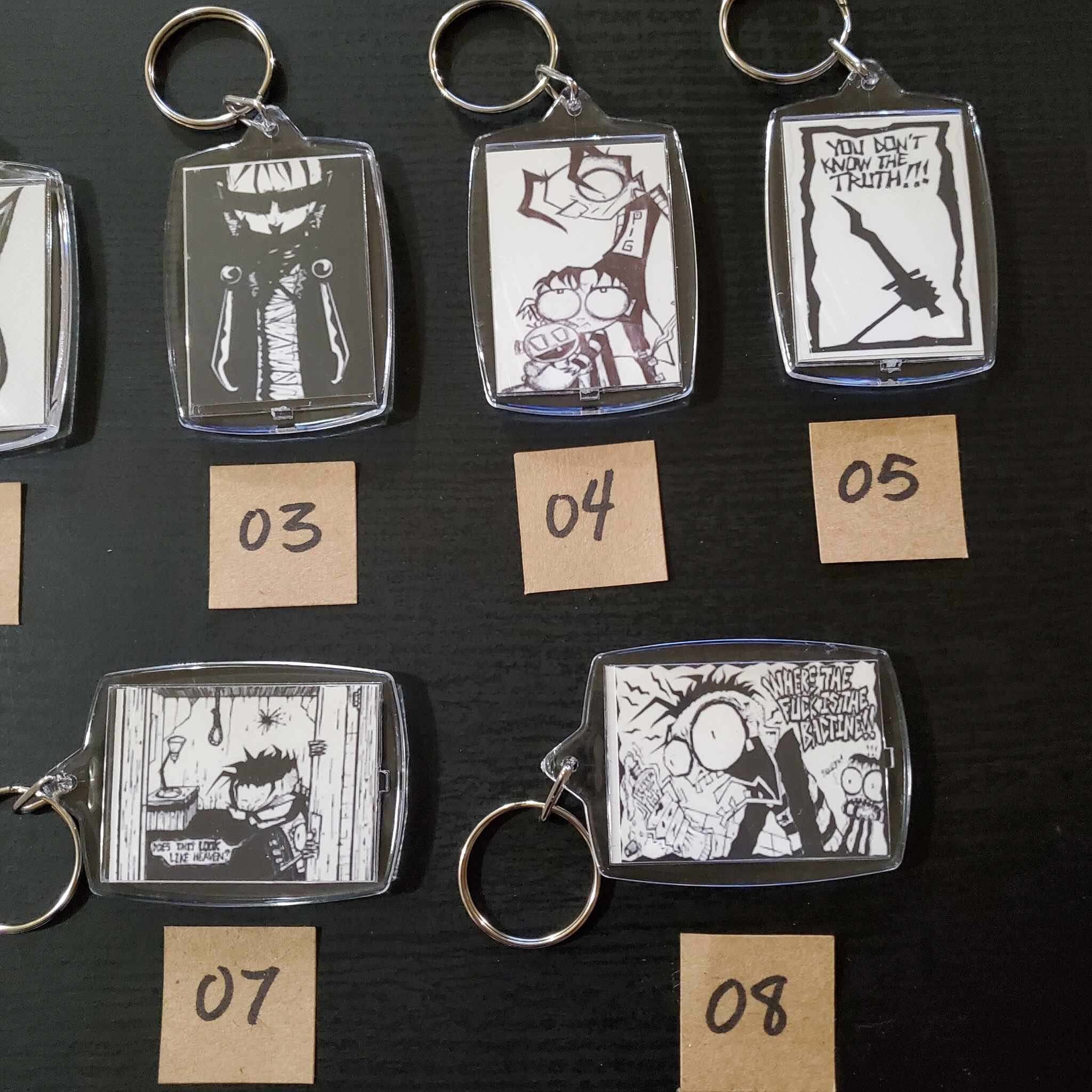 Johnny the Homicidal Maniac Keychain - JTHM Double Sided Bag Charm ...