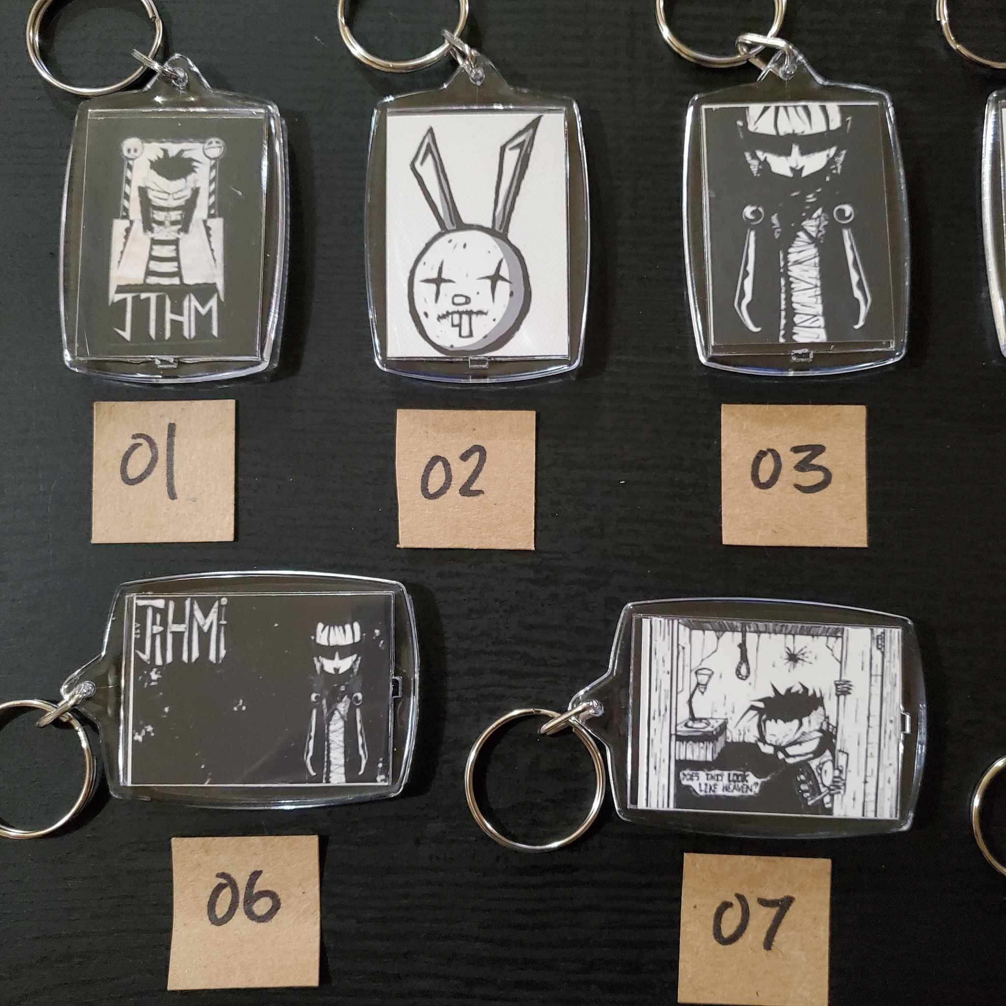 Johnny the Homicidal Maniac Keychain - JTHM Double Sided Bag Charm ...