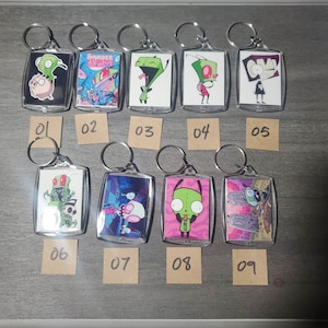 Invader Zim 2-sided Keychains *Updated*