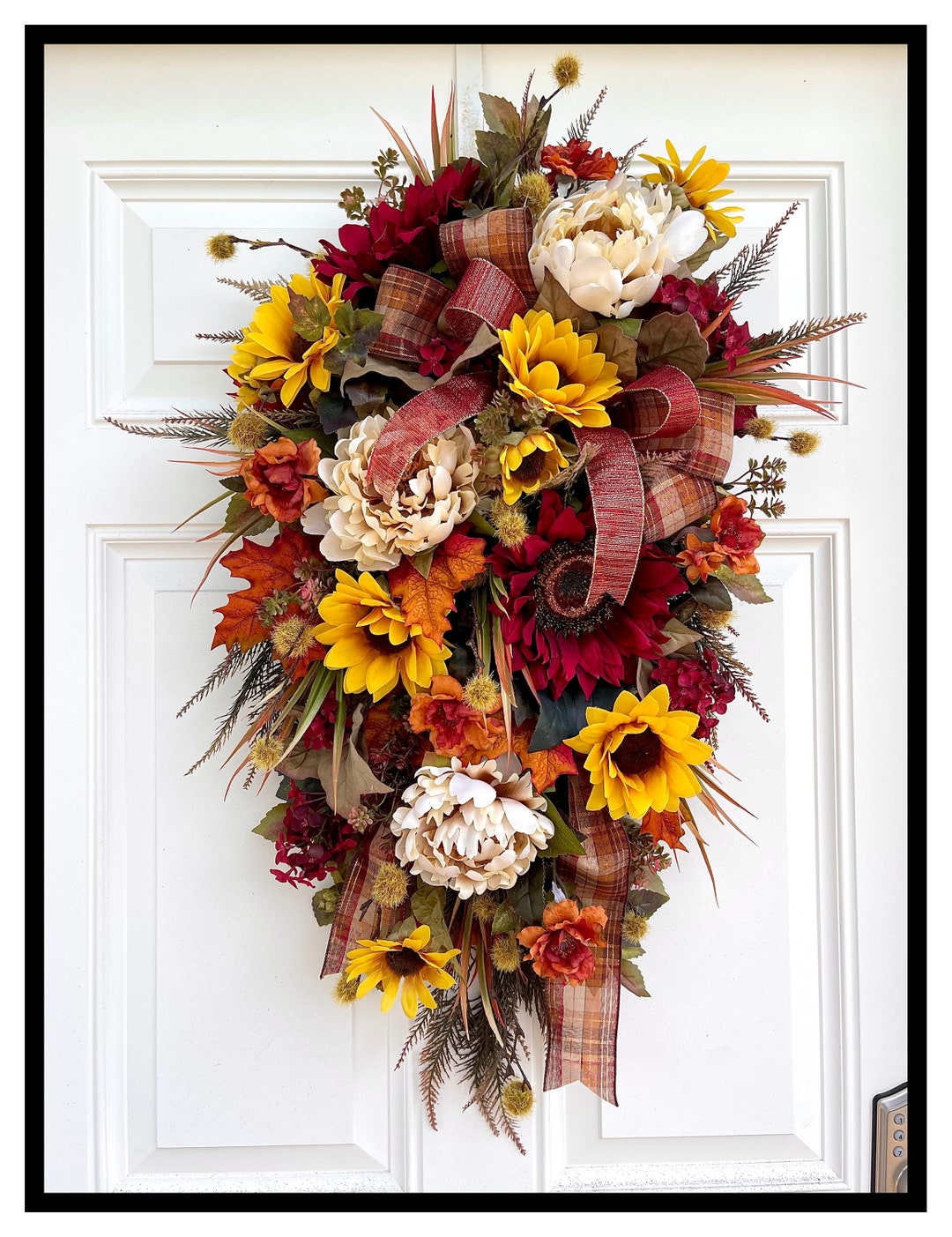 Fall Door Swag Fall Swags for Front Door Swag Fall Swag Etsy