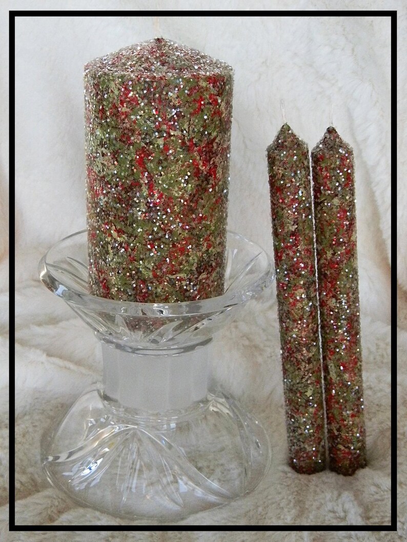 Taper Candles Holiday Candles Pillar Candles Unique Etsy