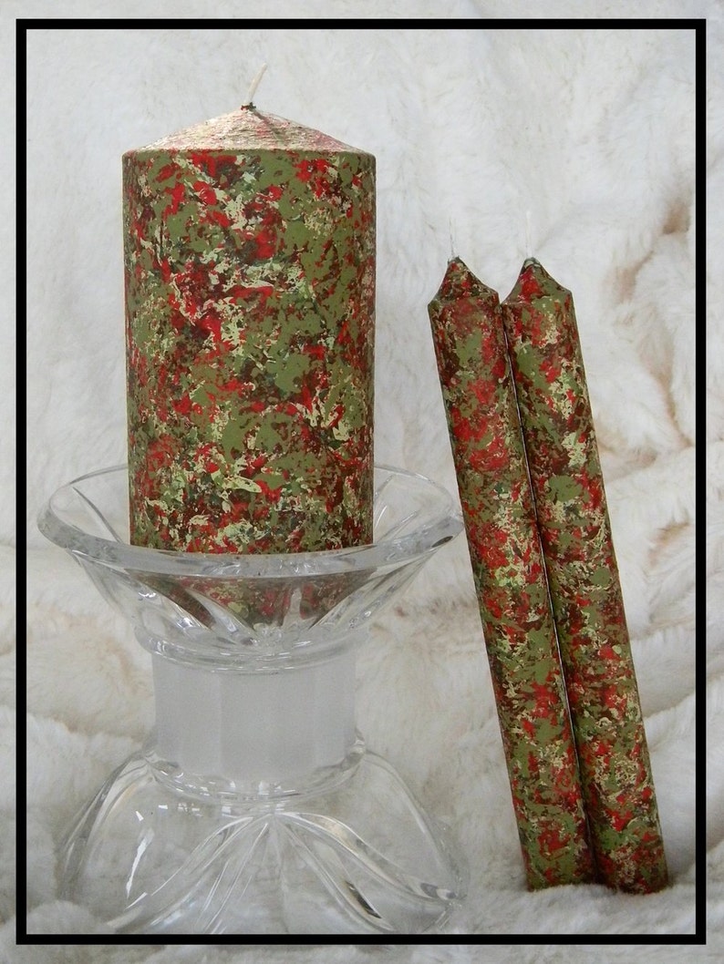 Taper Candles Holiday Candles Pillar Candles Unique Etsy