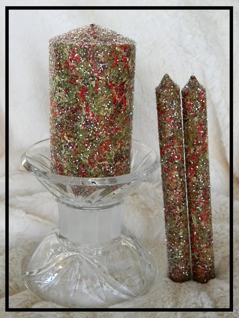 Taper Candles Holiday Candles Pillar Candles Unique Etsy