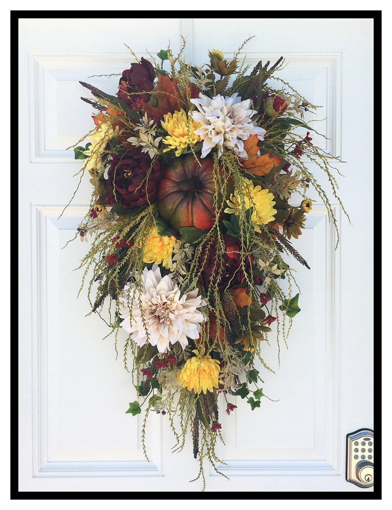 Fall Door Swag Fall Swags For Front Door Swag Fall Swag Wreath Fall Wreaths For Front Door Fall Door Wreath Fall Door Decorations