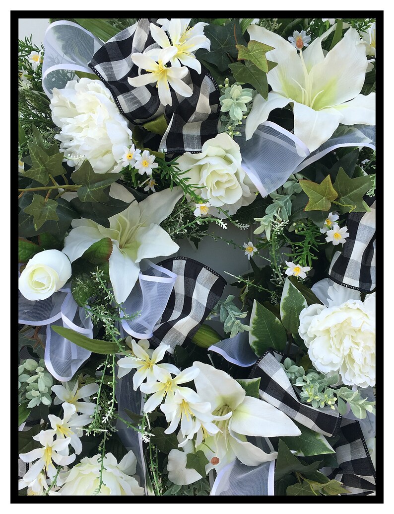 Year Round Wreath Farmhouse Wreath Large Summer Wreaths For Front Door Wreath Elegant Floral Wreath Everyday Wreath All Season Wreath