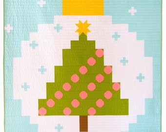 MERRY LITTLE CHRISTMAS_DIGITAL quilt pattern, PDF quilt pattern, throw quilt, Christmas quilt