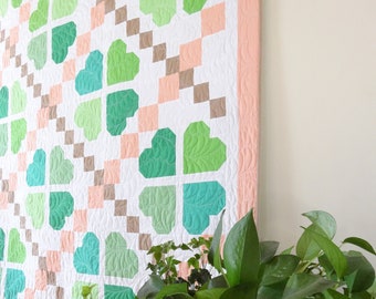 Lucky Clover Quilt Pattern: Irish Chain Design (PDF Pattern)