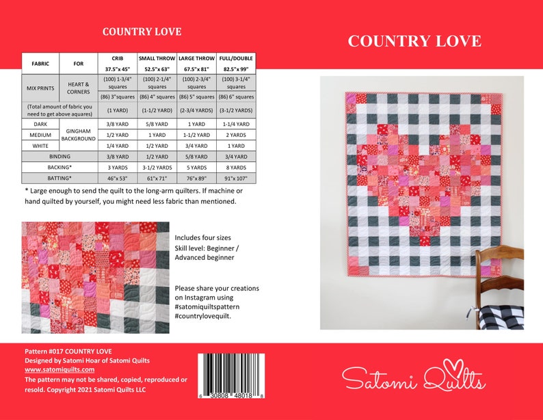 COUNTRY LOVE_DIGITAL quilt pattern image 6