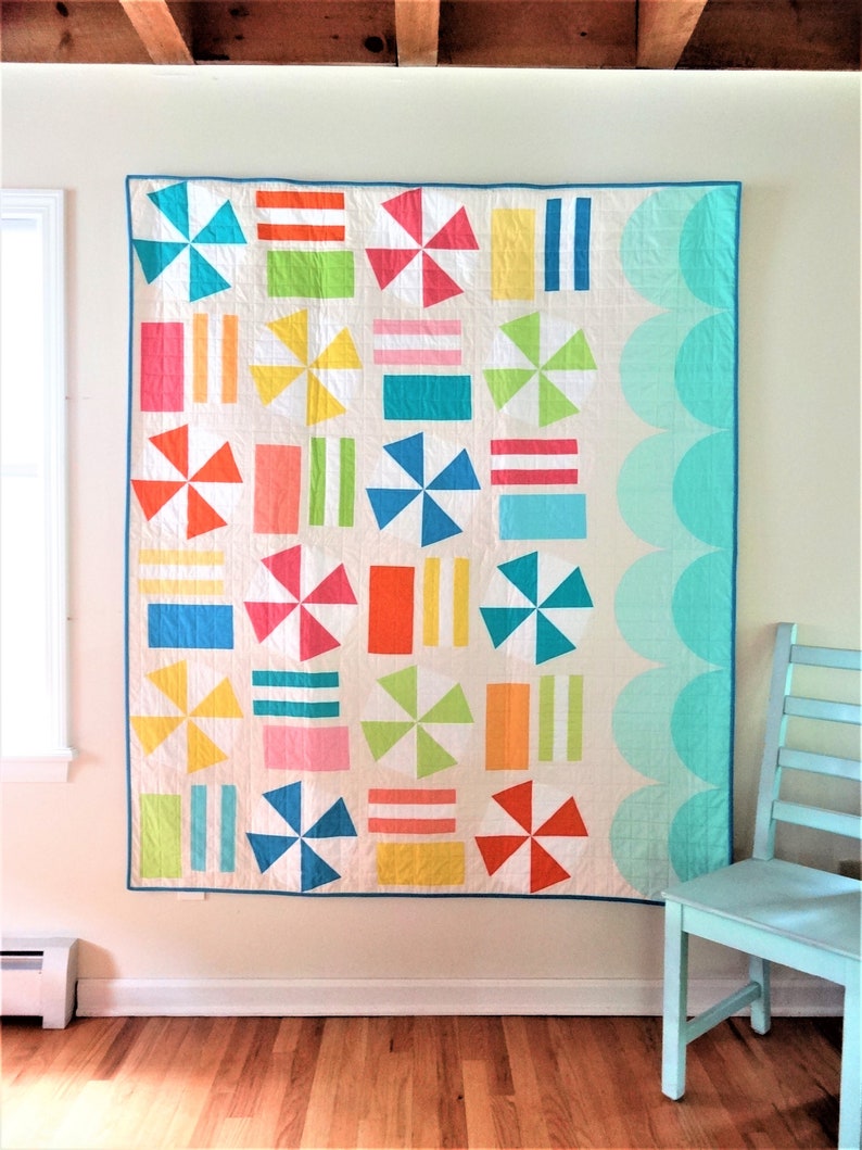 Moden Day Patterns Beach Day Quilt Pattern: Modern Waves Design (PDF Pattern) - Etsy