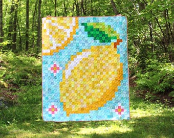 Citrus Botanicals Quilt Pattern: Lemon & Orange Patchwork (PDF Download)