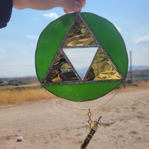 LoZ Triforce Stained Glass