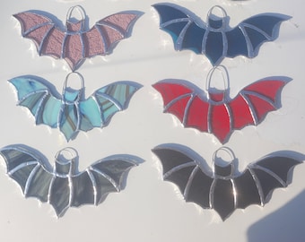 Stained Glass Bat Suncatcher