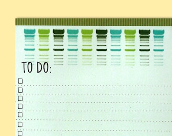 Set of 2 - Gel Electrophoresis To Do List & Lined Notepads | PCR, Western Blot, DNA Replication Molecular Biology Teacher Student Scientist