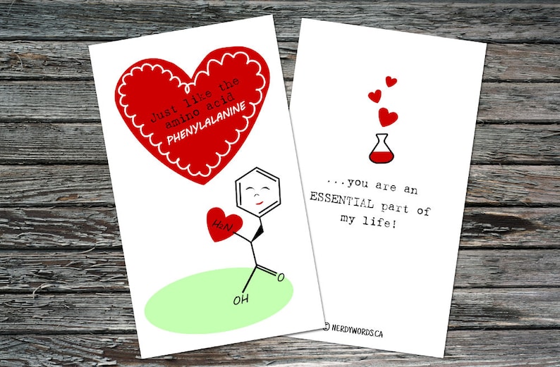 Mini Science Valentines Day Cards Set of 24 Biology Chemistry Astronomy Teacher, Friend, Student, Scientist, Professor, Engineer image 4