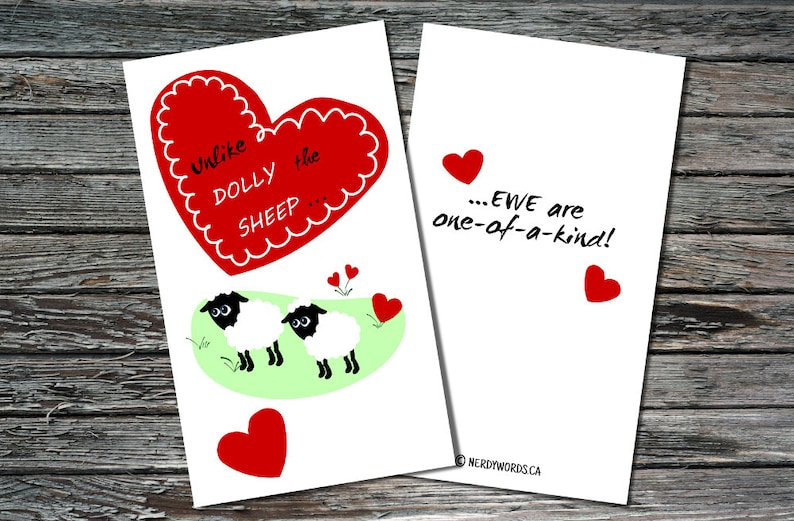 Mini Science Valentines Day Cards Set of 24 Biology Chemistry Astronomy Teacher, Friend, Student, Scientist, Professor, Engineer image 3