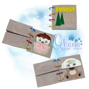 Forest Friends 2 Quiet Book In The Hoop Machine Embroidery Design