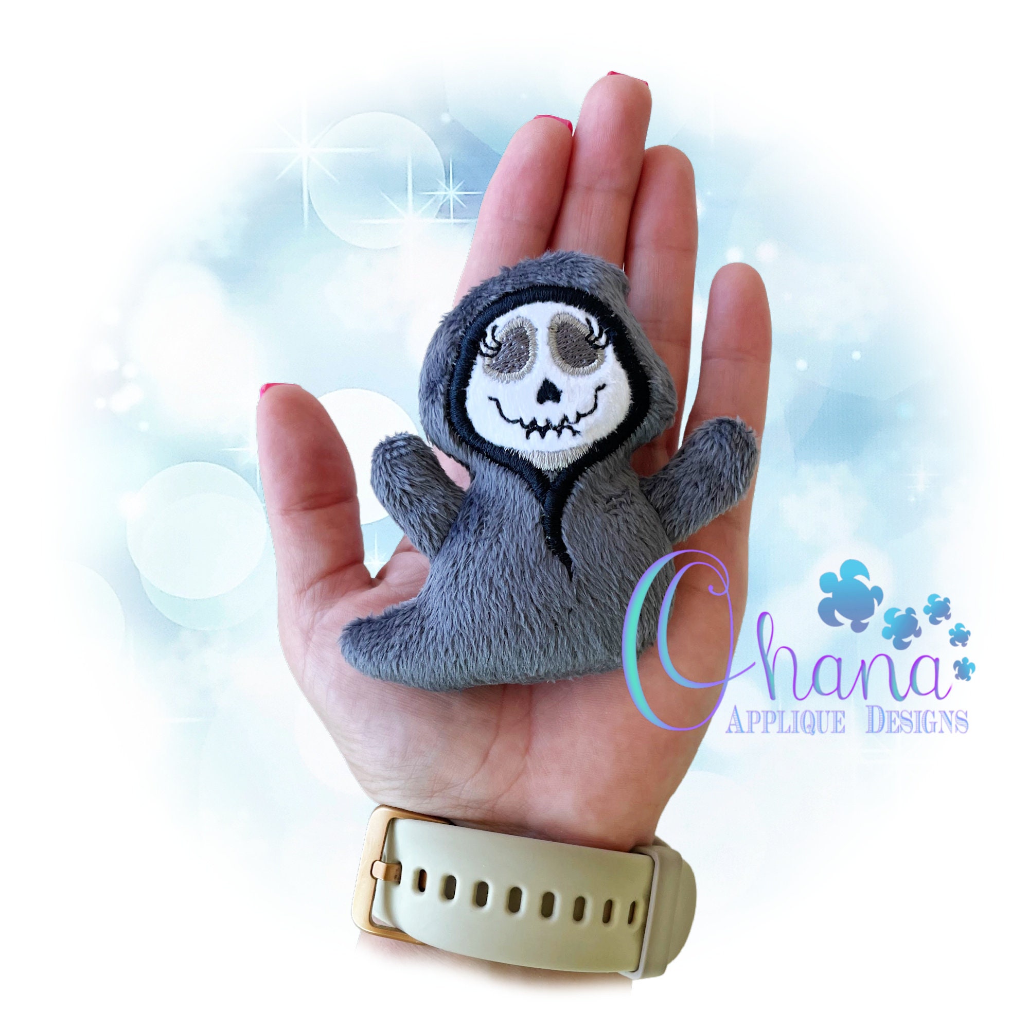 Grim Reaper Stuffie in the Hoop Machine Embroidery Design - Etsy