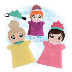 Princess Hand Puppet In The Hoop Machine Embroidery Design