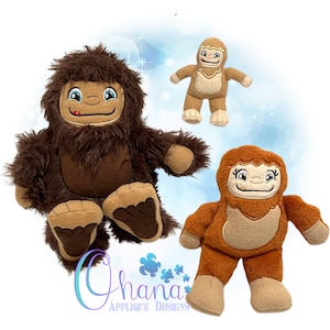The Big Foot Stuffie In The Hoop Machine Embroidery Design