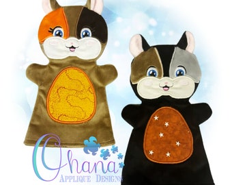 Hamster Hand Puppet In The Hoop Machine Embroidery Design
