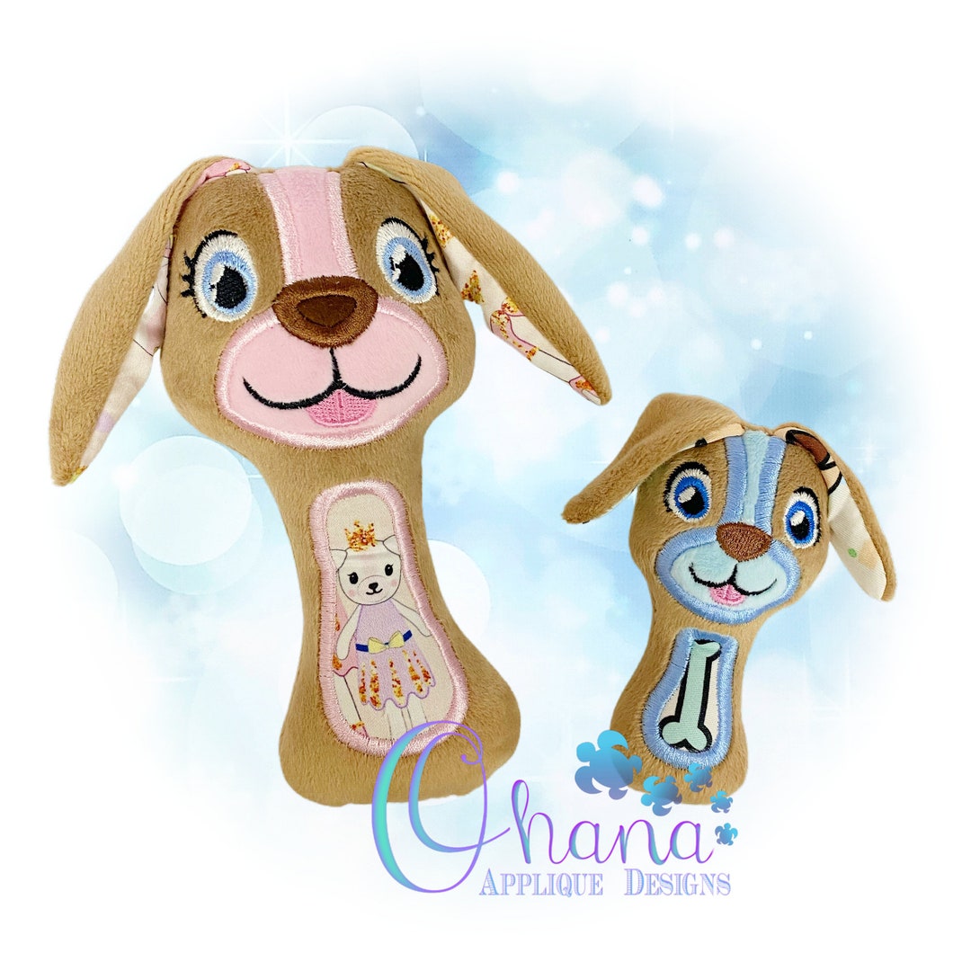 Rover Dog Rattle in the Hoop Machine Embroidery Design - Etsy