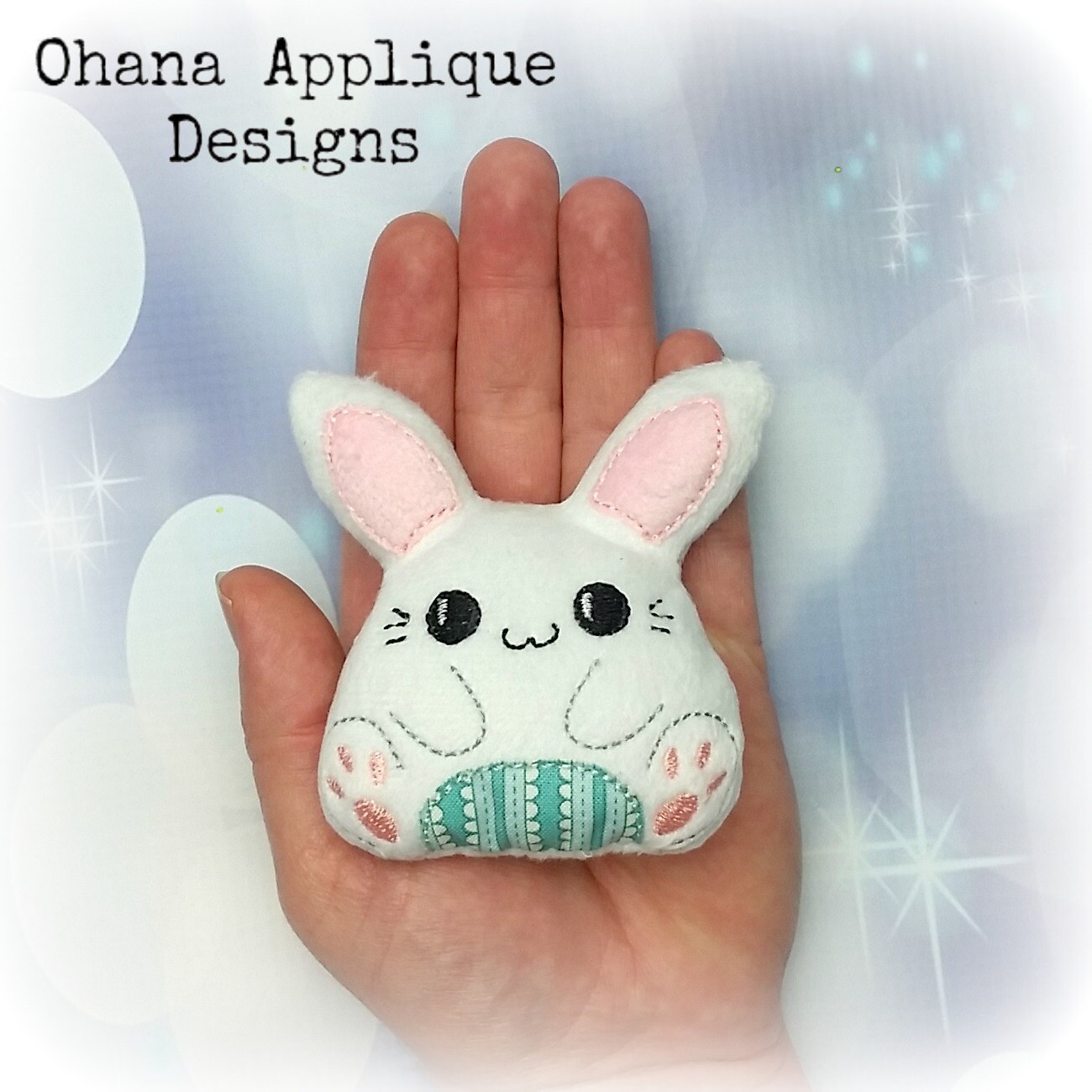 Bunny stuffie in the hoop designs machine embroidery designs  etsy