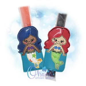 Mermaid Ice Pop Holder In The Hoop Machine Embroidery Design
