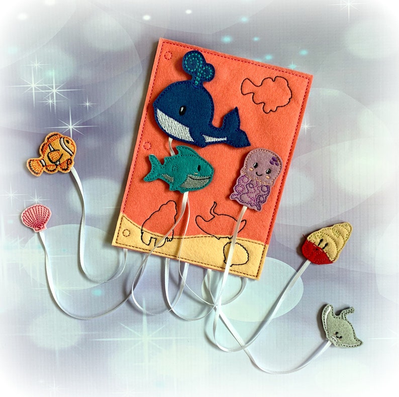 A Day at the Beach Quiet Busy Book Machine Embroidery DESIGN Etsy