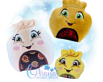 Dumpling Eggie Stuffie In The Hoop Embroidery Machine Design