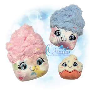 Cupcake Eggie Stuffie In The Hoop Machine Embroidery Design