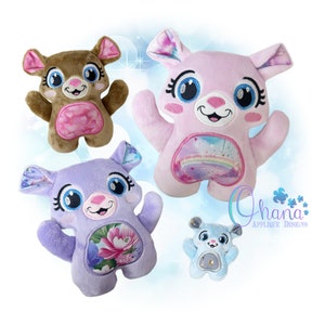 Knuffelbare beer Stuffie In The Hoop Machine-borduurontwerp