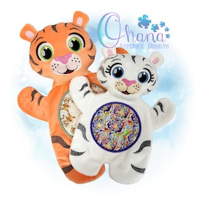 Tiger Flat Body Lovey In The Hoop Maskinbroderidesign