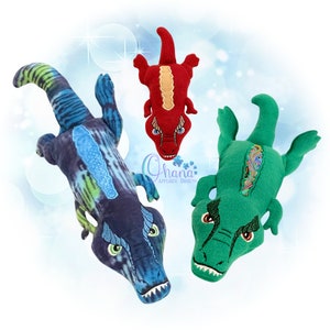 TRex Stuffie In The Hoop Machine Embroidery Design