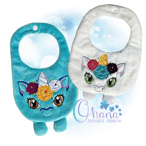 Unicorn Bib In The Hoop Machine Embroidery Design