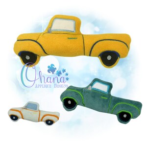 Pick Up Truck Stuffie In The Hoop Machine Embroidery Design