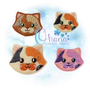 Calico Cat Feltie In The Hoop Machine Embroidery Design