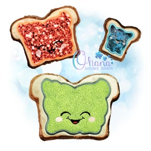 Jamming Bread Stuffie In The Hoop Machine Embroidery Design