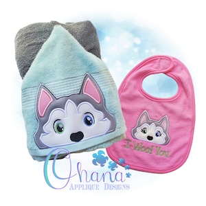 Husky Peeker In The Hoop Embroidery Design