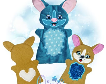 Corgi Hand Puppet In The Hoop Machine Embroidery Design